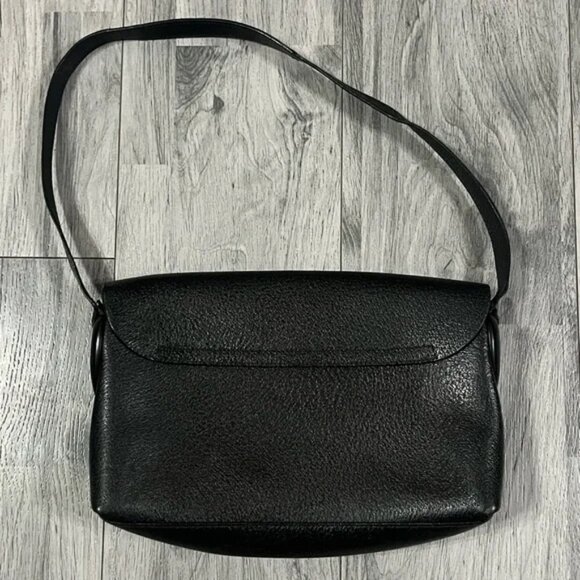 GUCCI Shoulder Bag Leather Black 001 1998 1766 Authentic - Picture 4 of 11